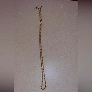 Diamond cut gold chain